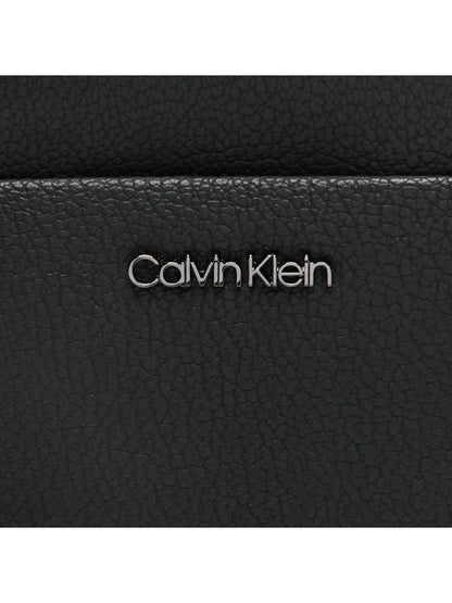 CALVIN KLEIN Borsello Uomo Nero con Tracolla Regolabile e Logo - vista 4
