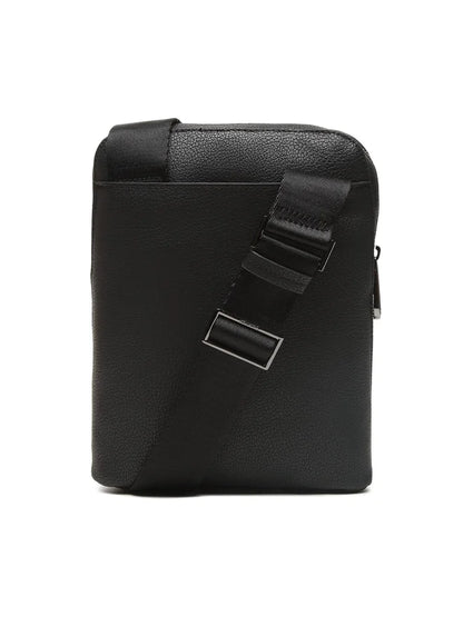 CALVIN KLEIN Borsello Uomo Nero con Tracolla Regolabile e Logo - vista 5