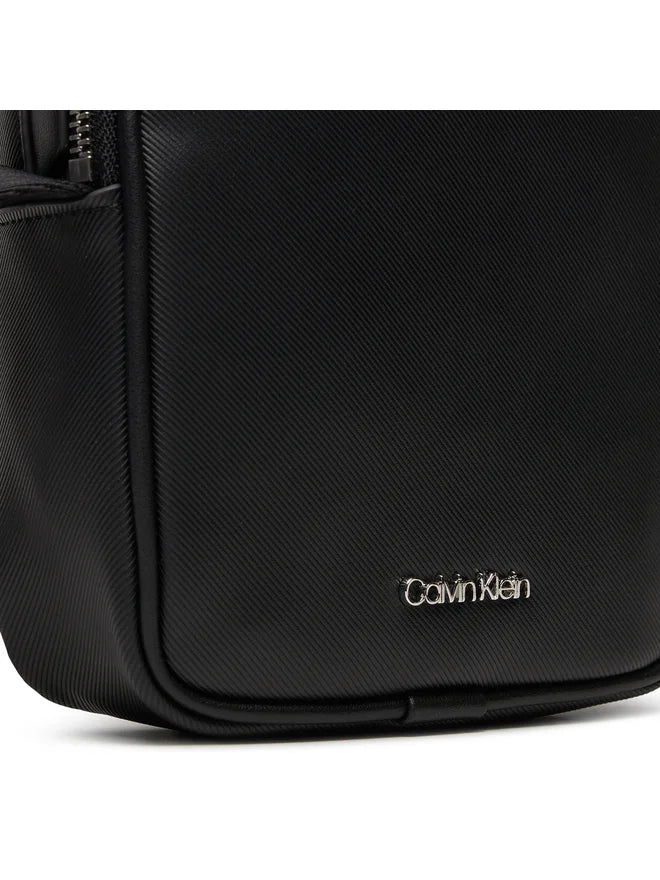 CALVIN KLEIN Borsello Uomo Nero con Tracolla e Portamonete Removibile - vista 4