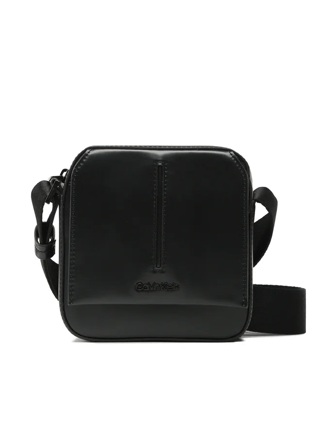 CALVIN KLEIN Borsello Uomo Nero con Tracolla Regolabile e Logo