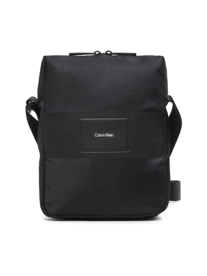 CALVIN KLEIN Borsello Uomo Nero con Tracolla Regolabile e Logo - foto prodotto