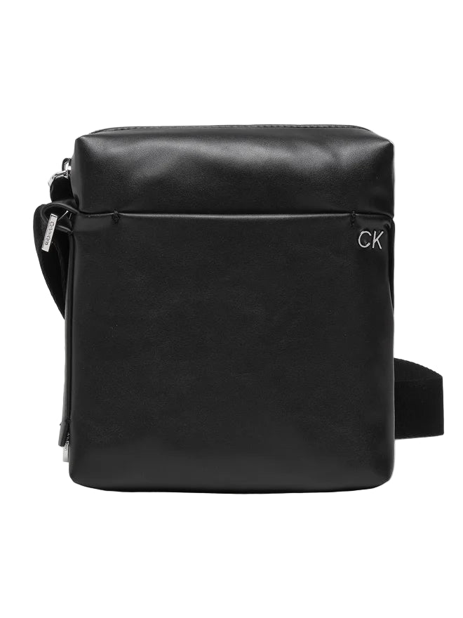 CALVIN KLEIN Borsello Uomo Nero con Tracolla Regolabile e Logo