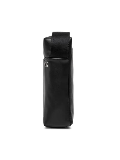 CALVIN KLEIN Borsello Uomo Nero con Tracolla Regolabile e Logo - vista 3
