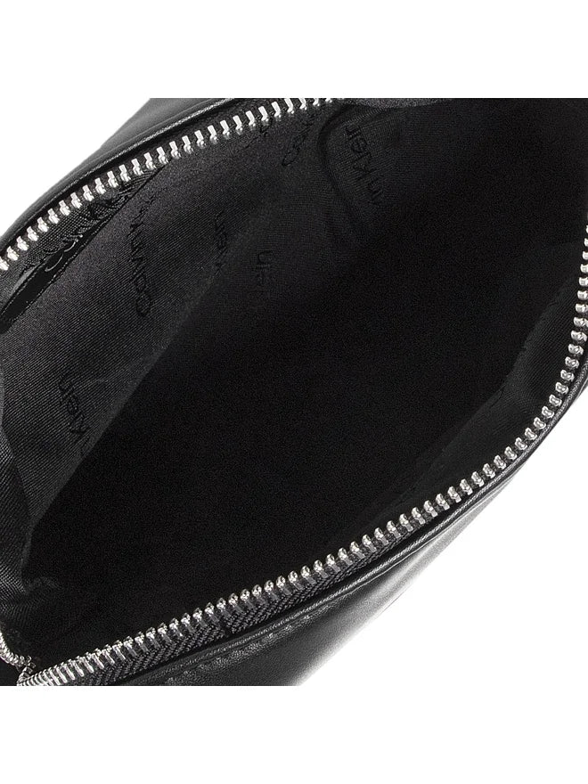 CALVIN KLEIN Borsello Uomo Nero con Tracolla Regolabile e Logo - vista 5