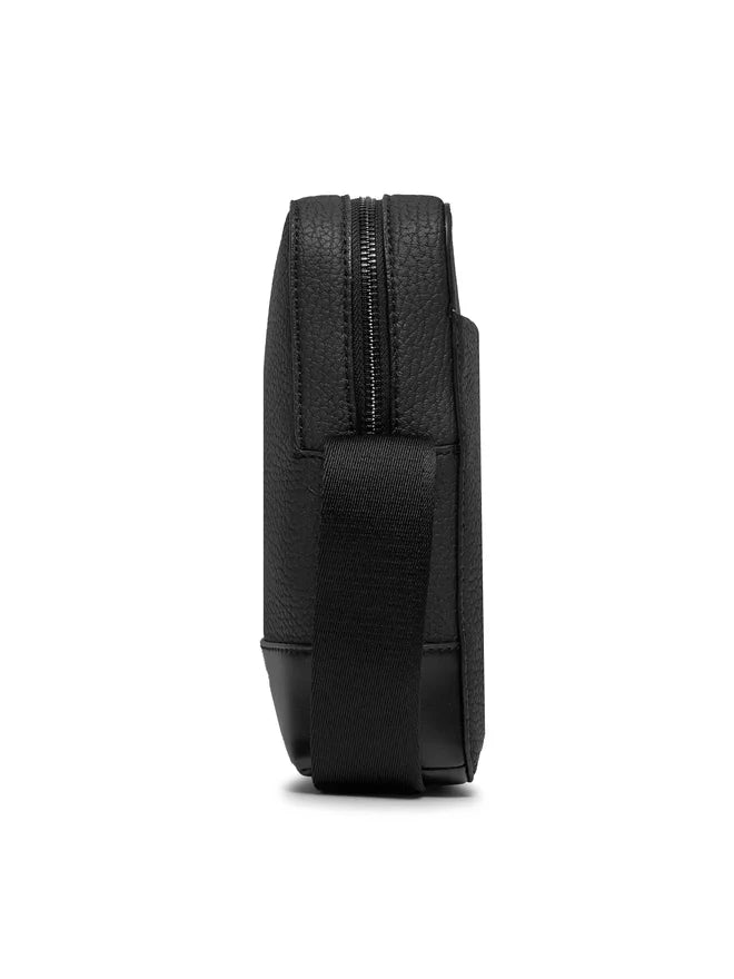 CALVIN KLEIN Borsello Uomo Nero con Tracolla Regolabile e Logo - vista 4