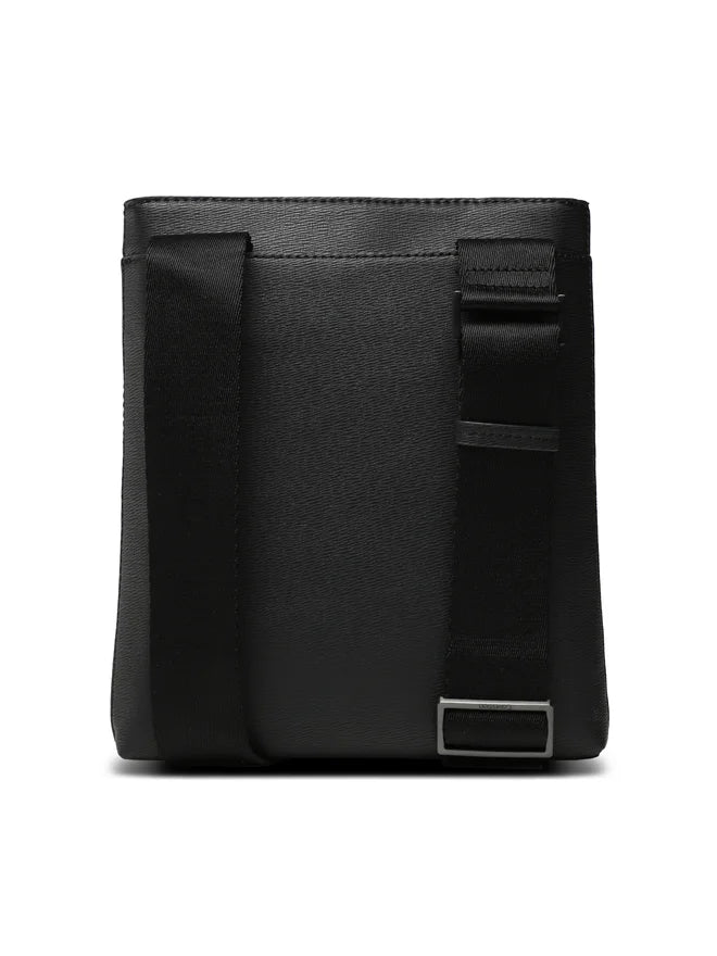 CALVIN KLEIN Borsello Uomo Nero con Tracolla Regolabile e Logo - vista 5