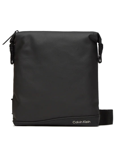 CALVIN KLEIN Borsello Uomo Nero con Tracolla Regolabile e Logo - foto prodotto