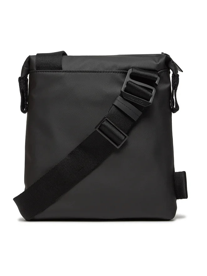 CALVIN KLEIN Borsello Uomo Nero con Tracolla Regolabile e Logo - vista 5
