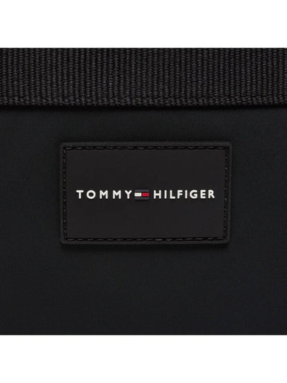 TOMMY HILFIGER Borsello Uomo Nero con Tracolla Regolabile e Logo - vista 3