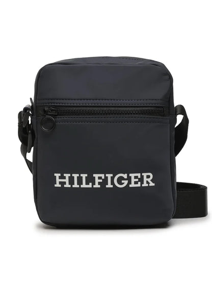 TOMMY HILFIGER Borsello Uomo Blu con Tracolla Regolabile e Logo - foto prodotto