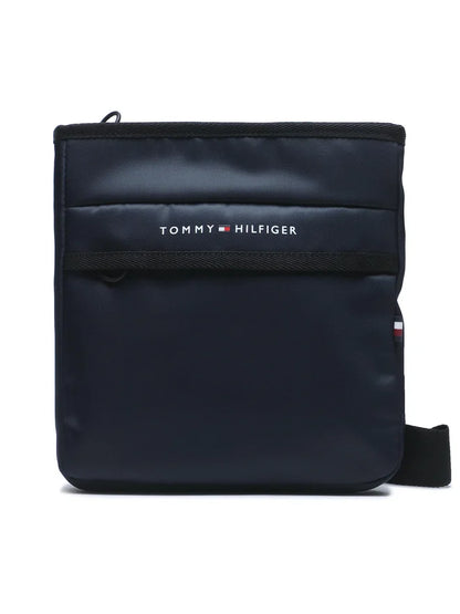 TOMMY HILFIGER Borsello Uomo Blu con Tracolla Regolabile e Logo - foto prodotto