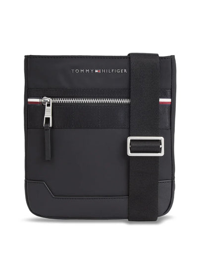TOMMY HILFIGER Borsello Uomo Blu con Tracolla Regolabile e Logo - foto prodotto