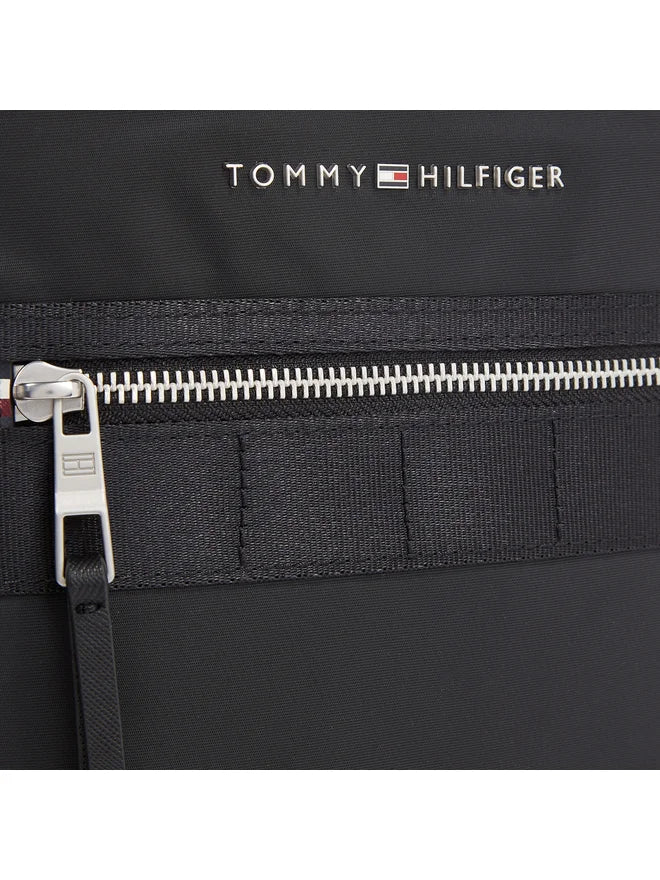 TOMMY HILFIGER Borsello Uomo Blu con Tracolla Regolabile e Logo