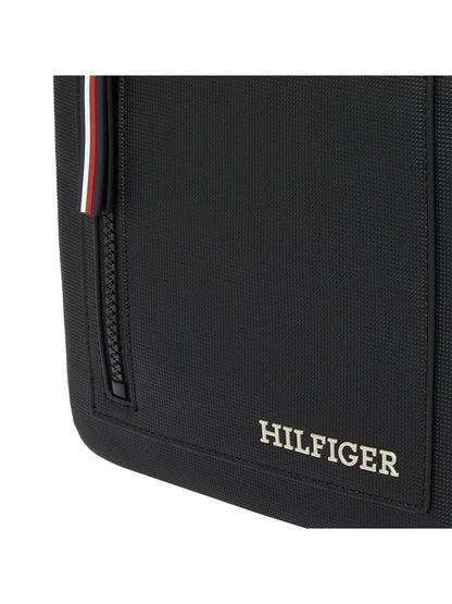 TOMMY HILFIGER Borsello Uomo Nero con Tracolla Regolabile e Logo - vista 3