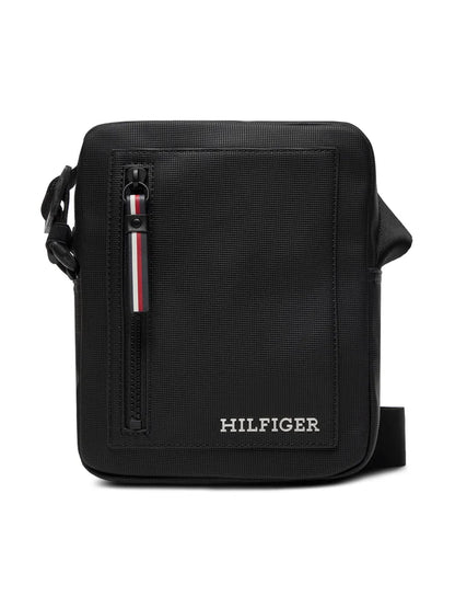 TOMMY HILFIGER Borsello Uomo Blu con Tracolla Regolabile e Logo - foto prodotto