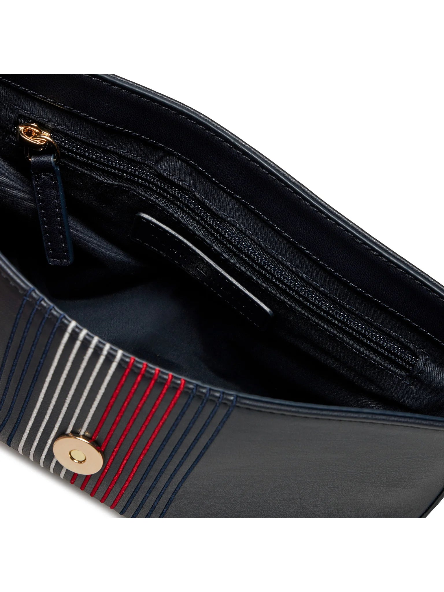 Tommy Hilfiger Borsa Donna Blu a Spalla con Tracolla e Dettagli a Contrasto
