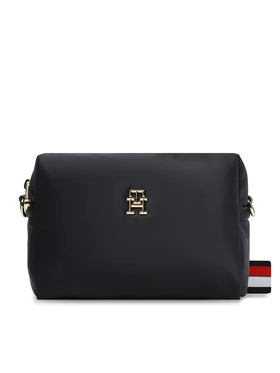 Tommy Hilfiger Kabelka s ramenním popruhem pro ženy modrá logo