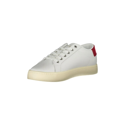 CALVIN KLEIN Scarpe Sportive Uomo Bianche con Dettagli a Contrasto Sneakers bianco - vista 3