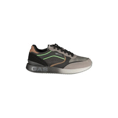Gas Sneakers Uomo Nere Stampa Logo