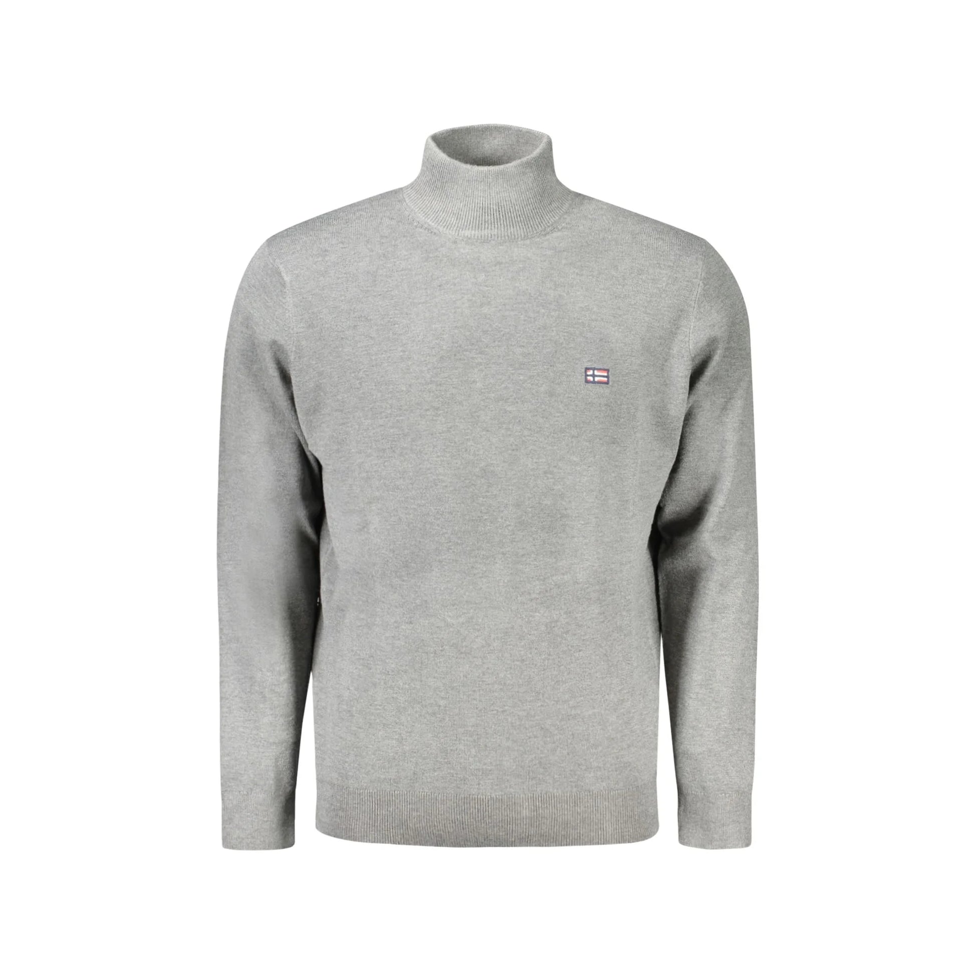 Norway 1963 Maglia Grigia Nera Collo Alto con Ricamo e Logo Maglie uomo Grigio - foto prodotto