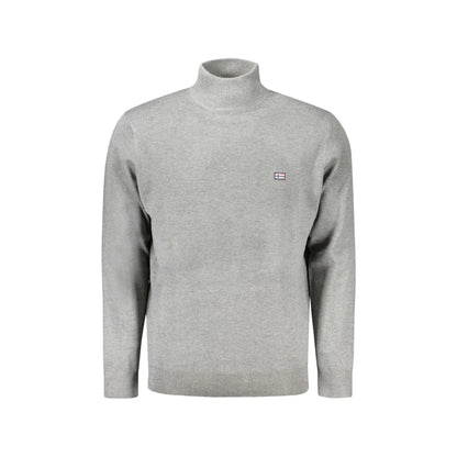 Norway 1963 Maglia Grigia Nera Collo Alto con Ricamo e Logo Maglie uomo Grigio - foto prodotto