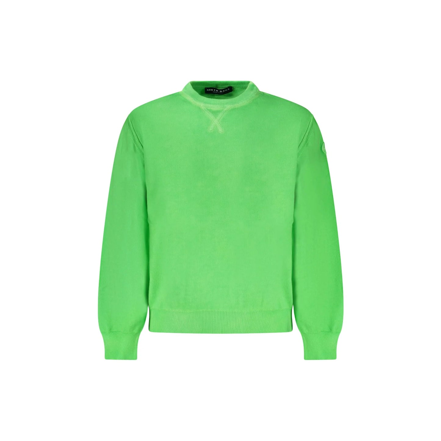 North Sails Maglia Bambino Verde Girocollo Maniche Lunghe Logo Maglie - foto prodotto