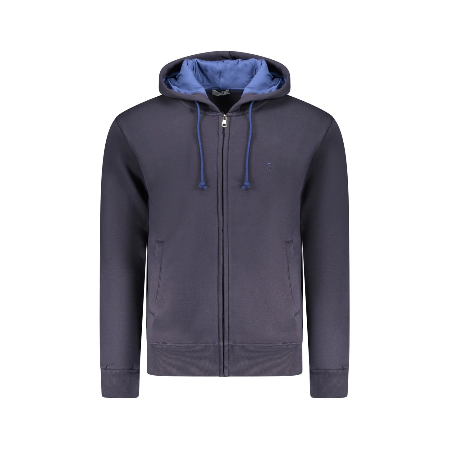 Coveri Moving Felpa Maniche Lunghe Uomo Blu Zip Ricamo Felpe - foto prodotto
