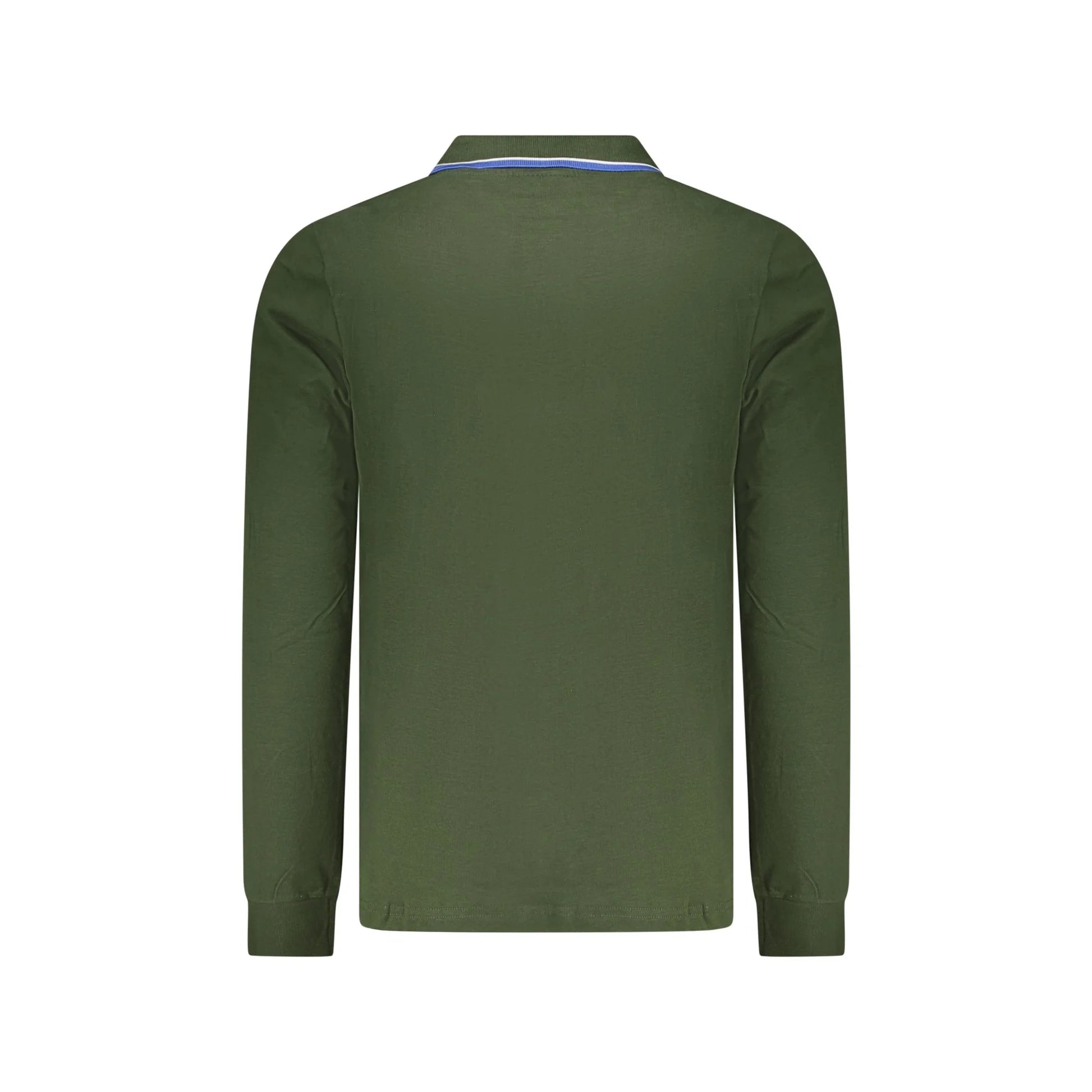 Norway 1963 Polo Uomo Verde Maniche Lunghe Cotone Ricamo Logo - vista 2