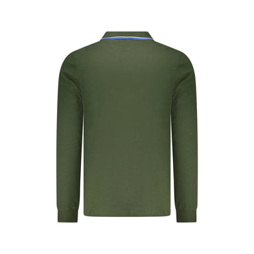 Norway 1963 Polo Uomo Verde Maniche Lunghe Cotone Ricamo Logo - vista 2