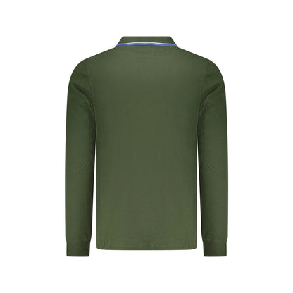 Norway 1963 Polo Uomo Verde Maniche Lunghe Cotone Ricamo Logo - vista 2