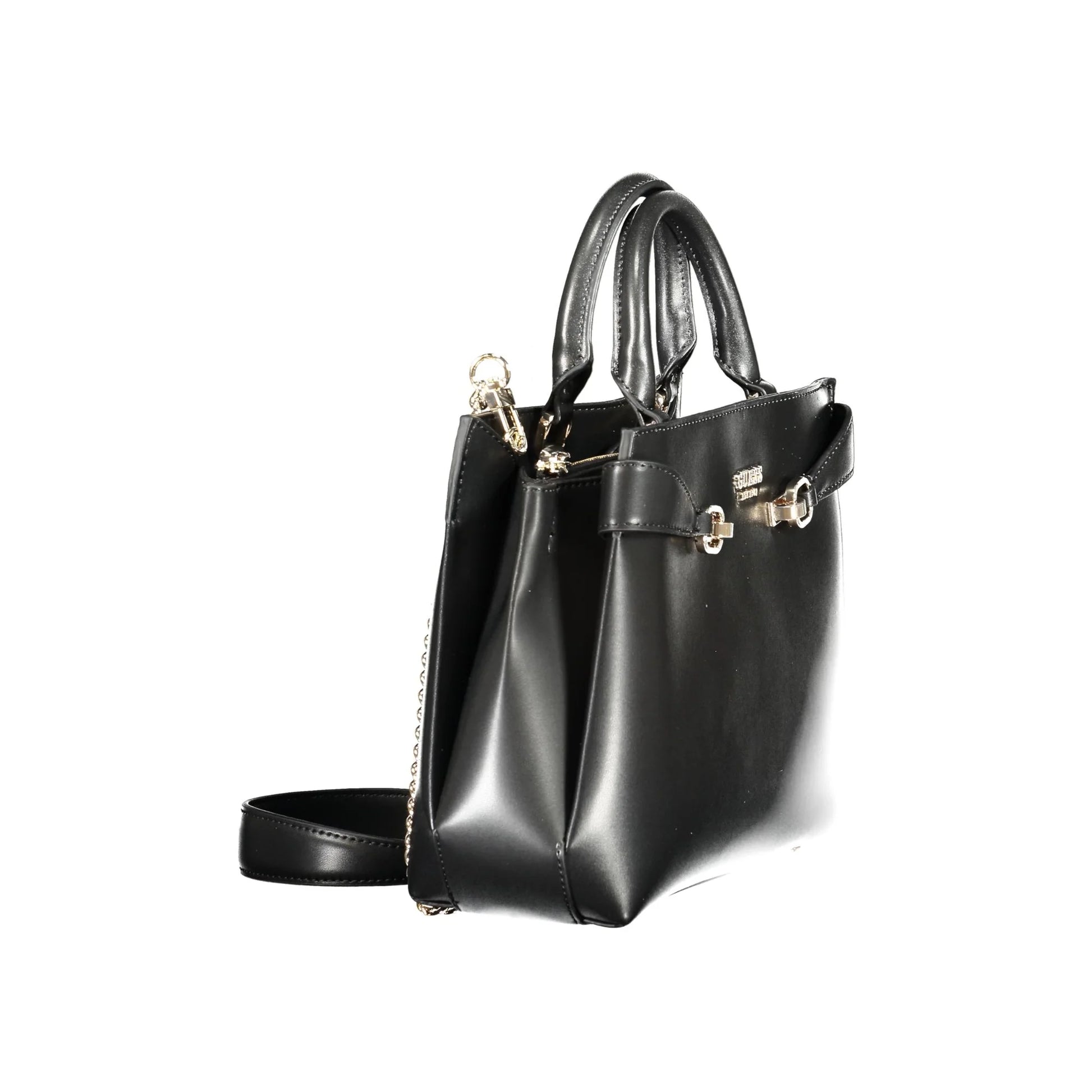 Guess Jeans Borsa a Tracolla Donna Nera Dettagli a Contrasto Borse nero - vista 3