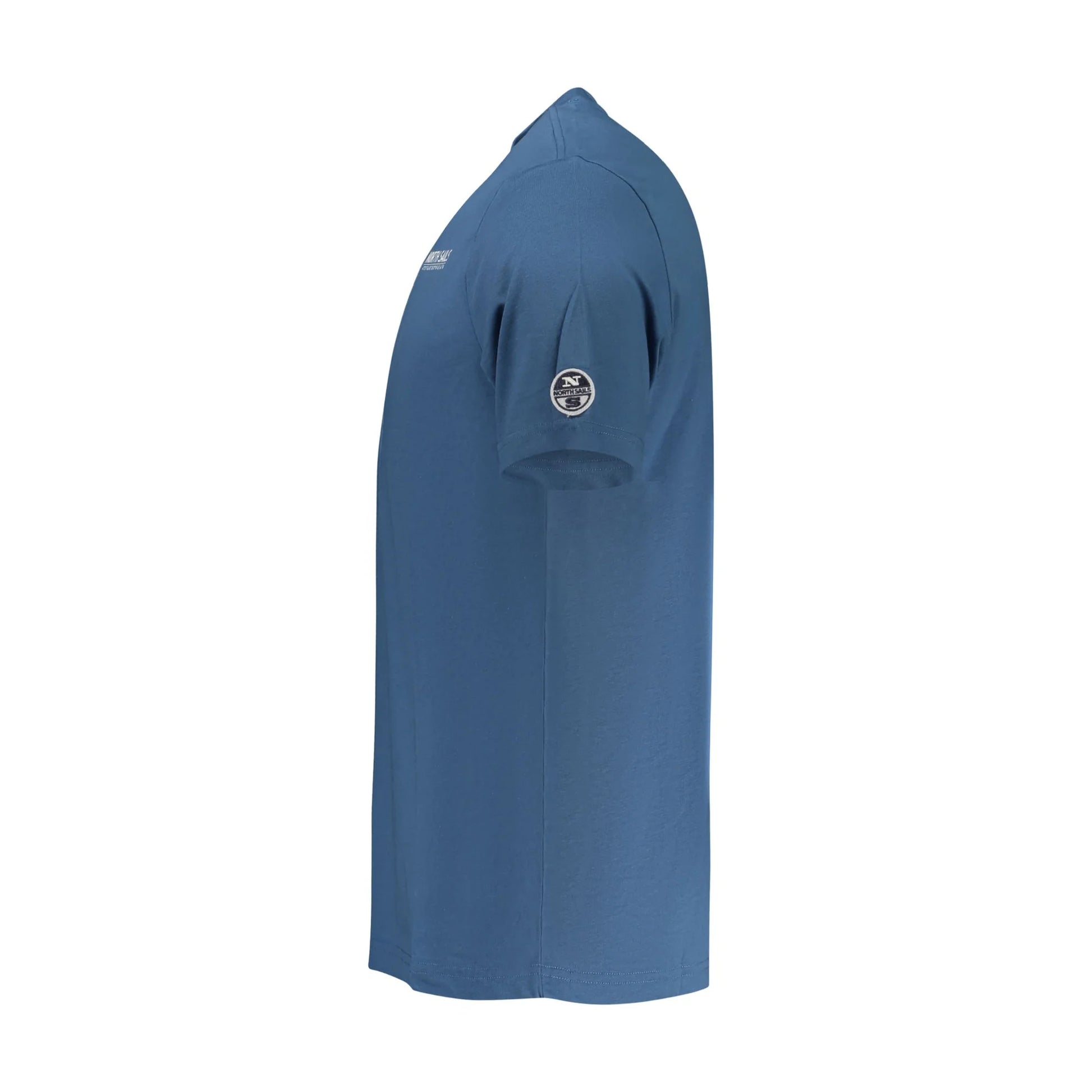 North Sails T-Shirt Uomo Girocollo Stampa Applicazione Logo - vista 3