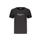 PEPE JEANS T-SHIRT MANICHE CORTE DONNA NERO