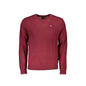Napapijri Maglione Uomo Rosso Girocollo con Ricamo Logo Maglie - foto prodotto