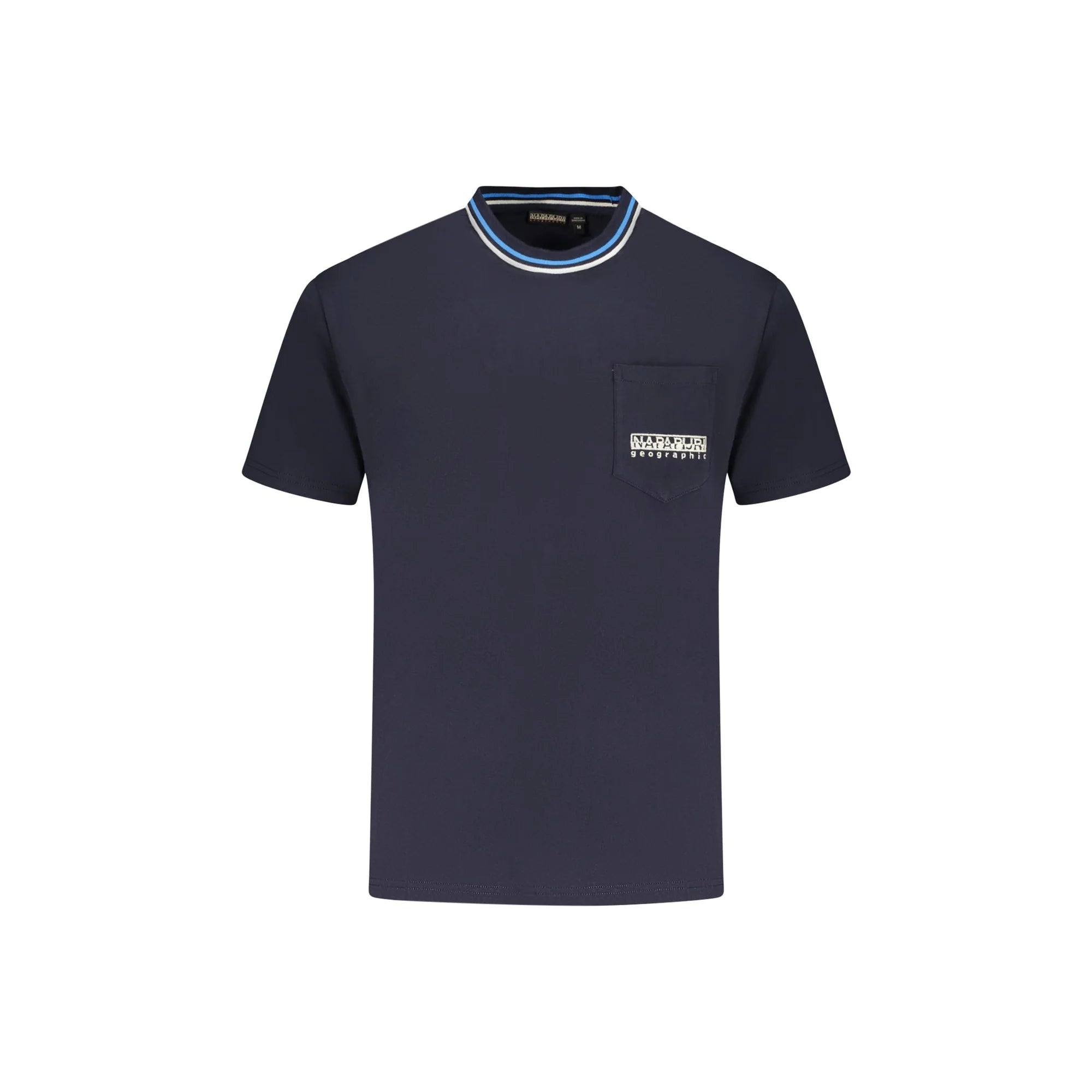 Napapijri T-Shirt Maniche Corte Uomo Blu Ricamo - foto prodotto