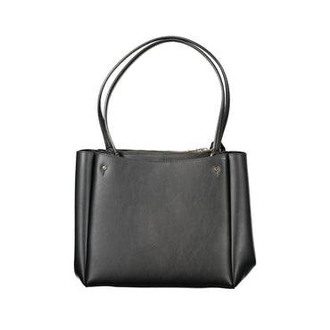 Guess Jeans Borsa a Spalla Donna Nera Logo Borse nero - vista 2