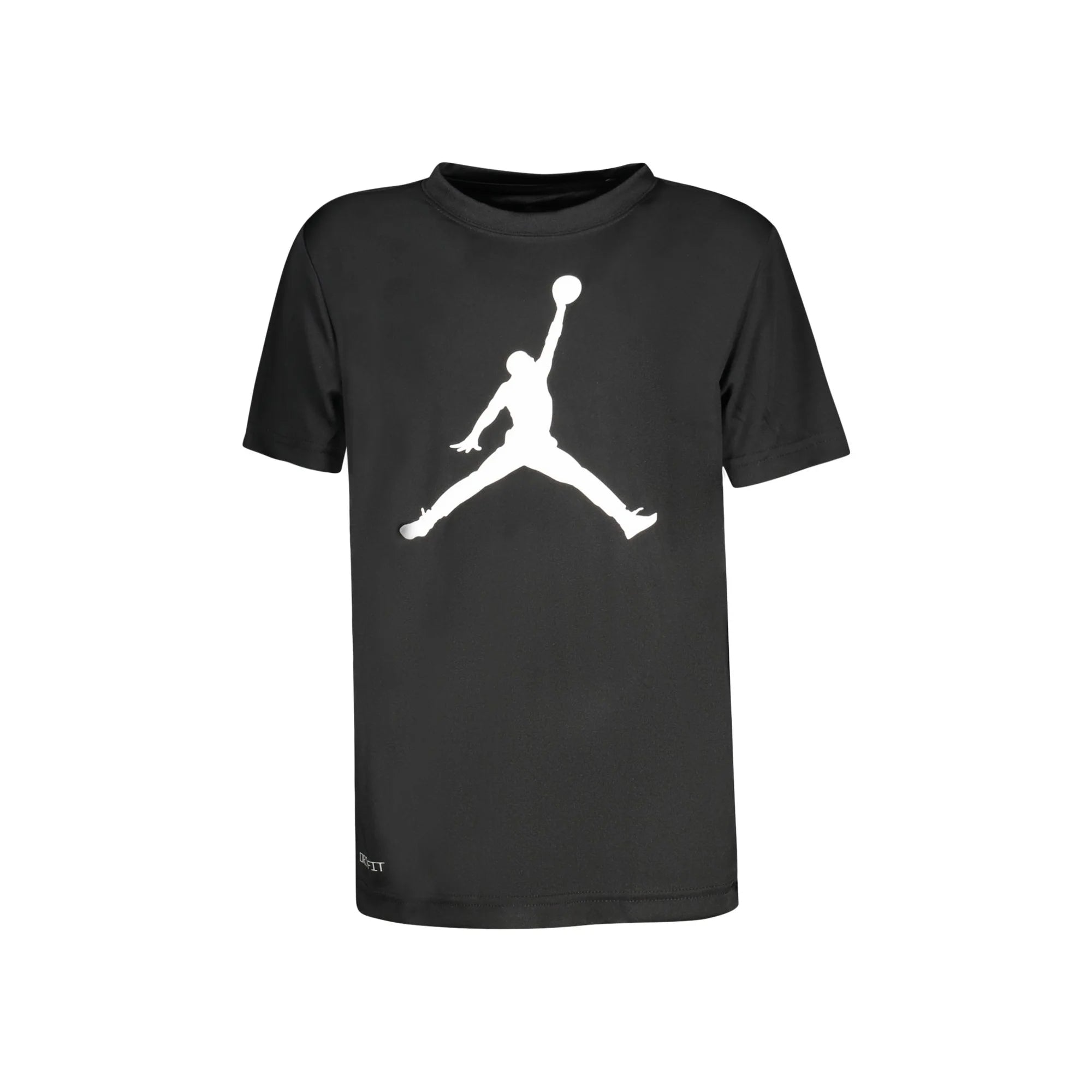 JORDAN T-SHIRT MANICHE CORTE BAMBINO NERO