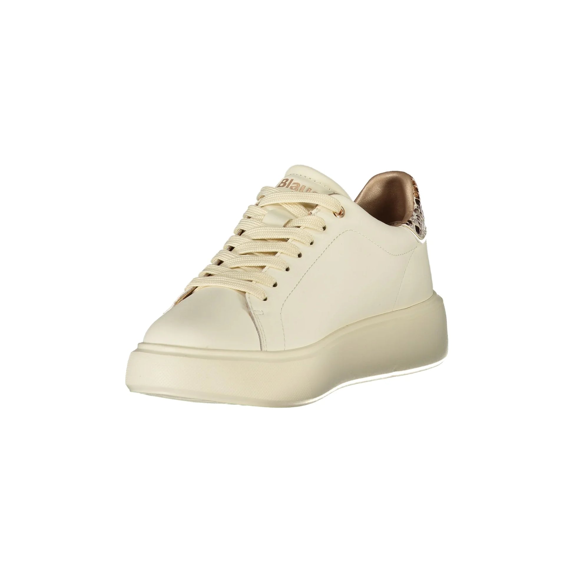 Blauer Sneakers donna beige