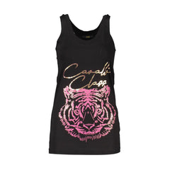 Cavalli Class Damen Top Schwarz Druck