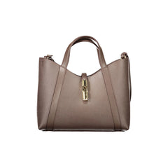 Furla Mala tiracolo mulher castanha com logótipo