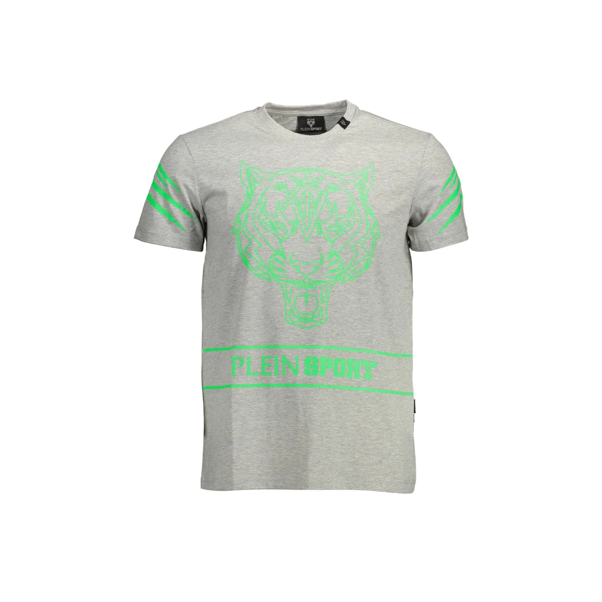 PLEIN SPORT T-SHIRT MANICHE CORTE UOMO GRIGIO