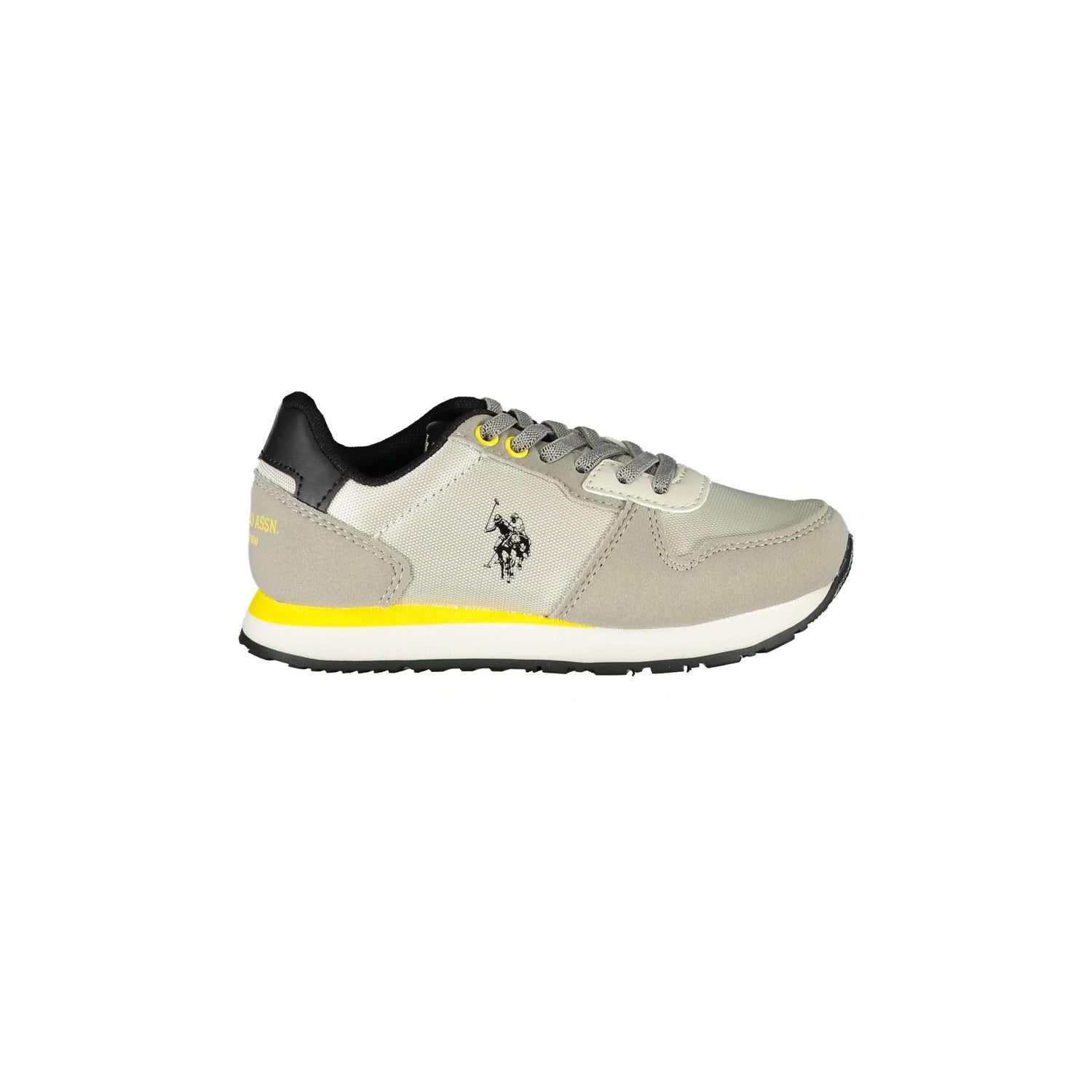 U.S. POLO ASSN. Scarpe Sneakers Bambino Grigie con Lacci e Logo Grigio - foto prodotto