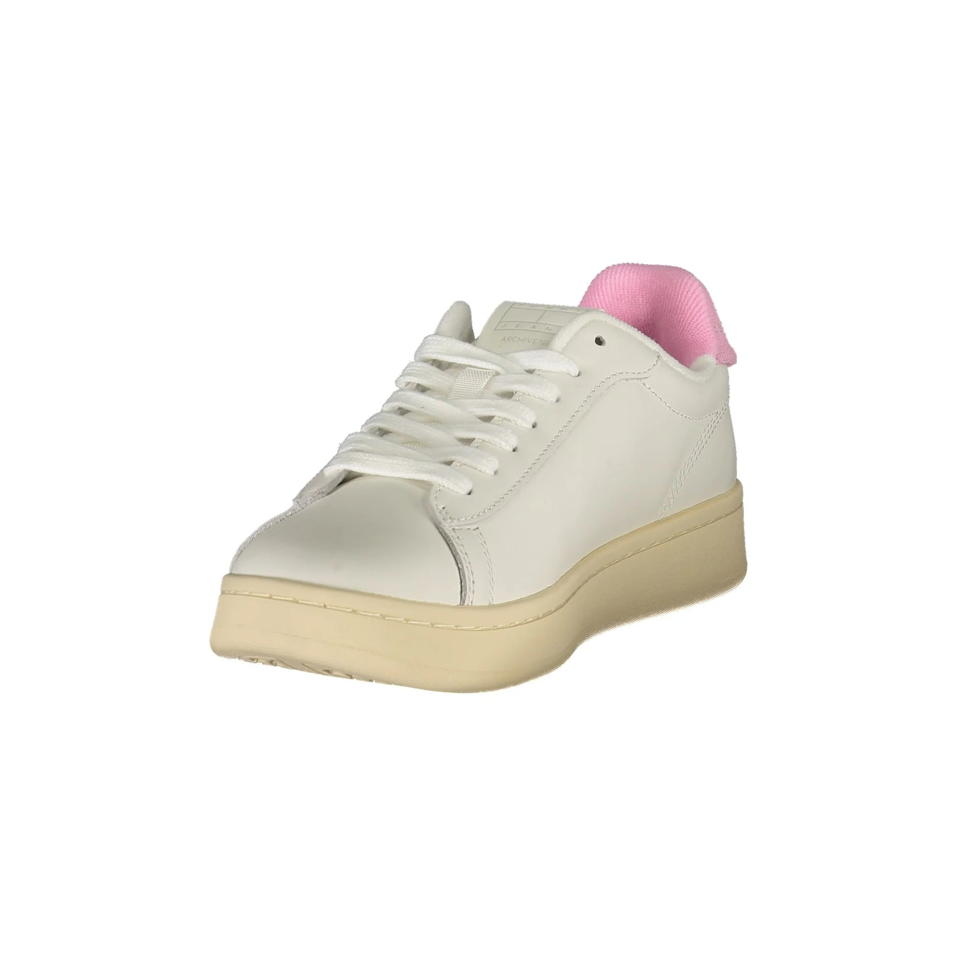 TOMMY HILFIGER Sneakers Donna Bianche con Dettagli Rosa bianco - vista 3