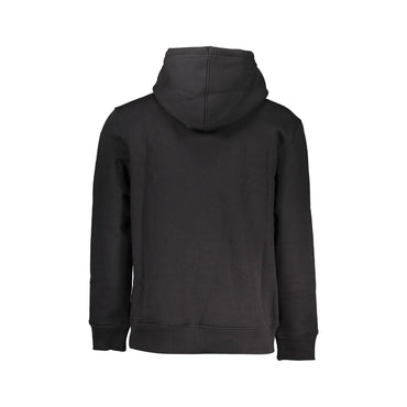 Calvin Klein Felpa Uomo Nera Cappuccio Felpata Ricamo Stampa Felpe nero - vista 2