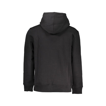 Calvin Klein Felpa Uomo Nera Cappuccio Felpata Ricamo Stampa Felpe nero - vista 2