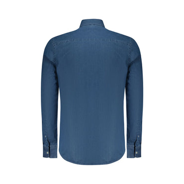 North Sails Camicia Maniche Lunghe Uomo Blu Ricamo Camicie - vista 2