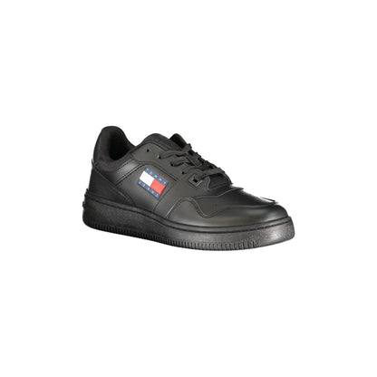 TOMMY HILFIGER Scarpe Sneakers Donna Nero con Dettagli a Contrasto - vista 2