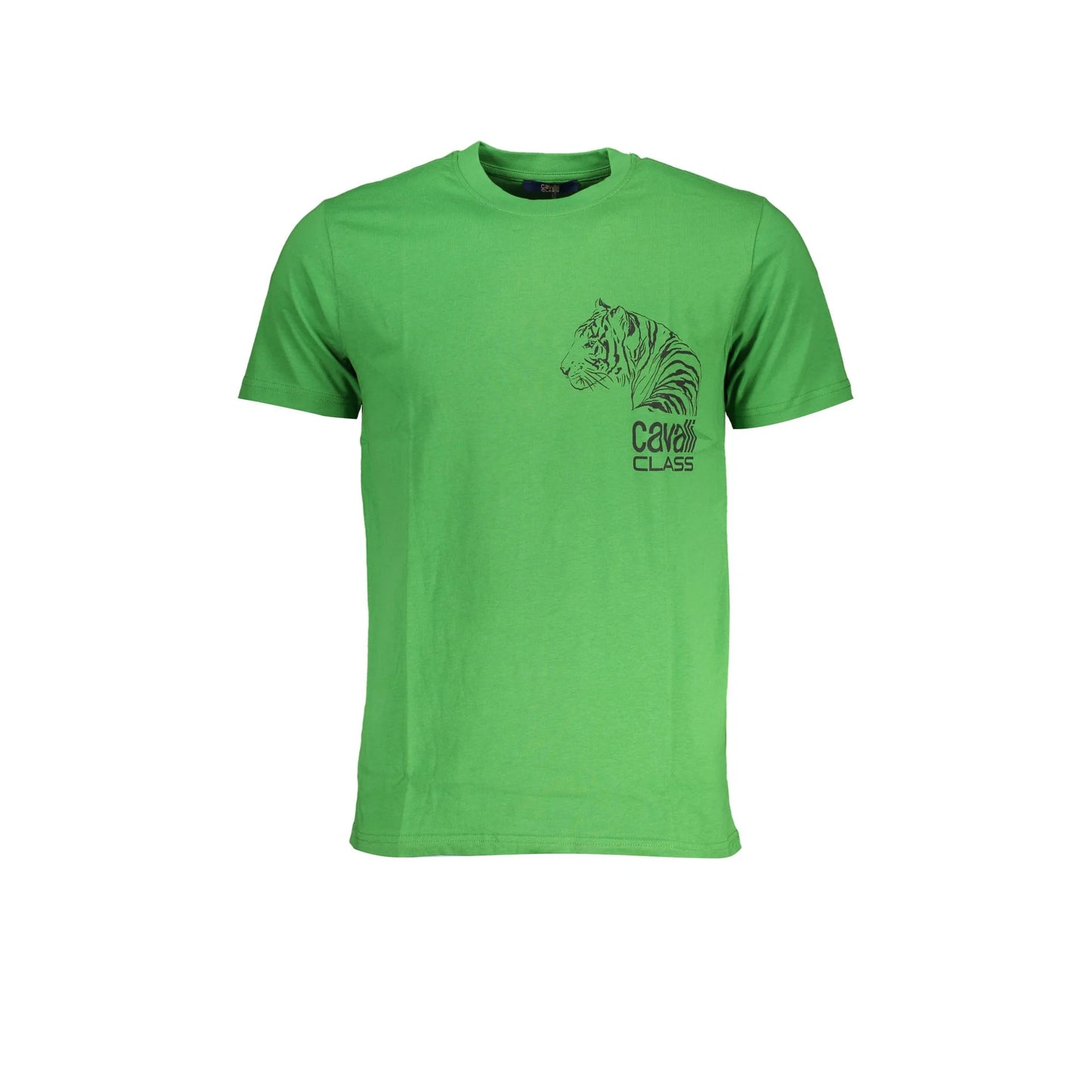 Cavalli Class T-Shirt Maniche Corte Uomo Verde Stampa - foto prodotto