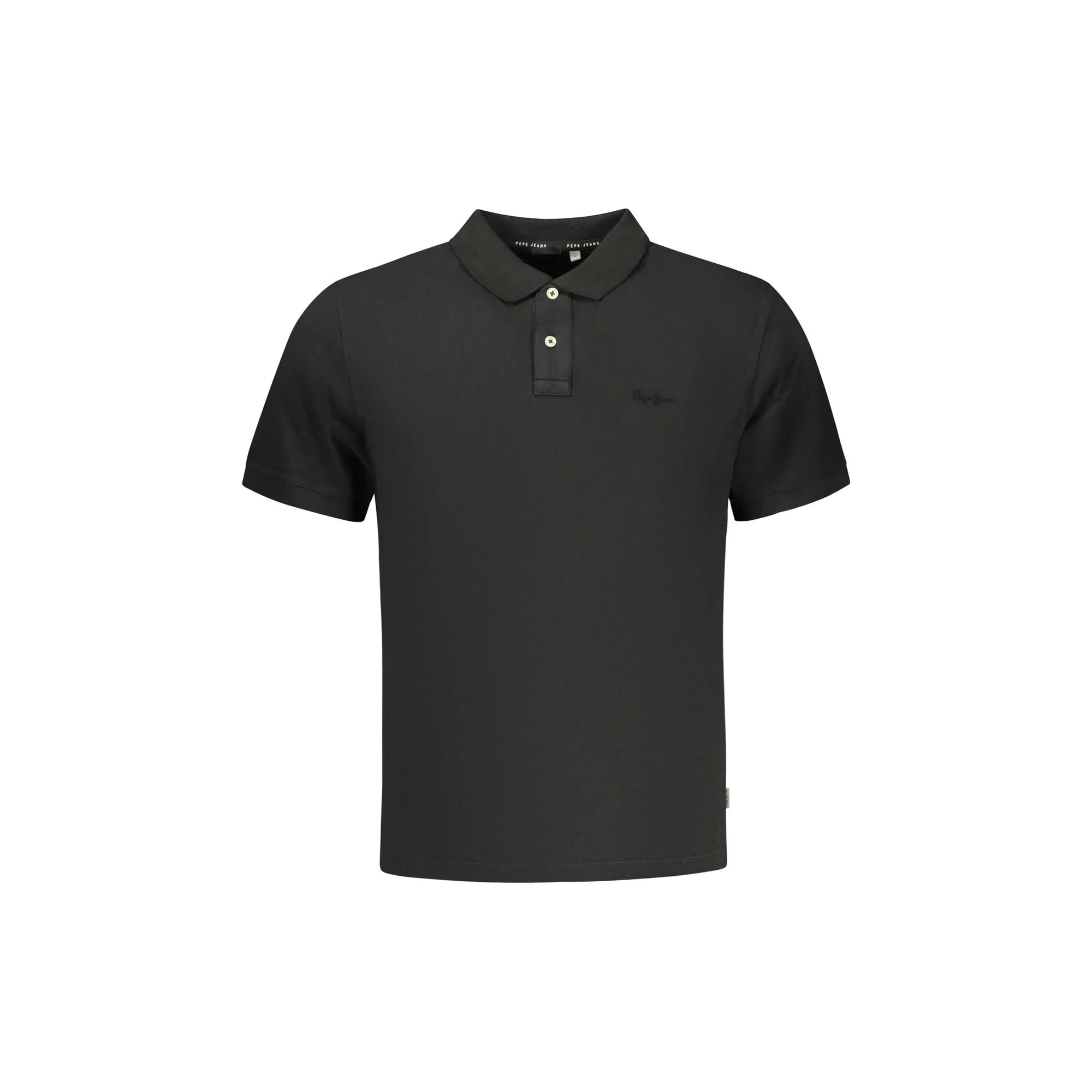 PEPE JEANS POLO MANICHE CORTE UOMO NERO
