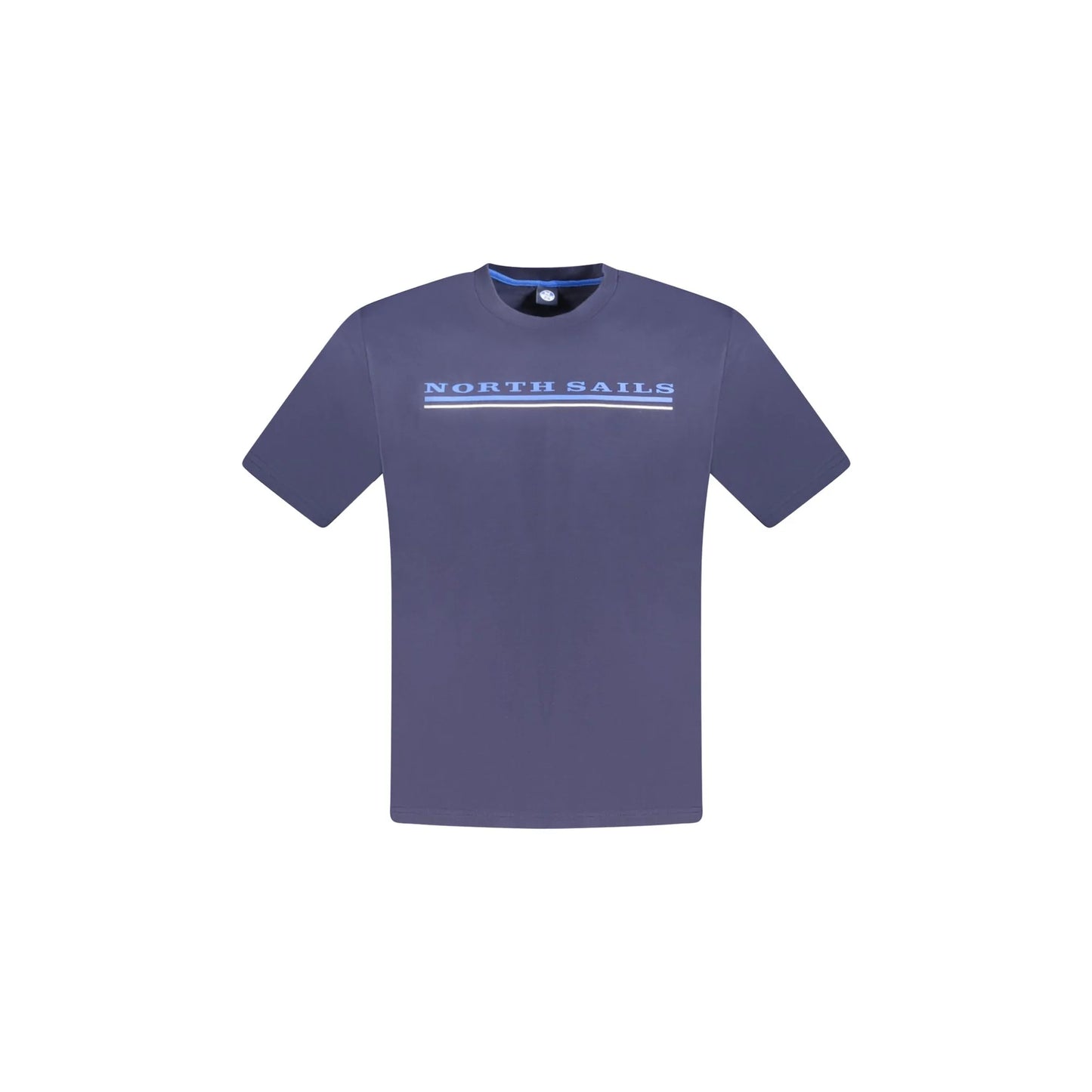 North Sails T-Shirt Uomo Blu Girocollo Cotone Stampa Logo - foto prodotto
